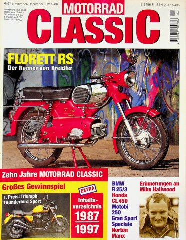 Deckblatt Motorrad Classic (06/1997)